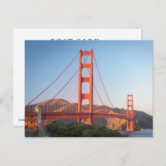 Carte Postale Pont Golden Gate (Devant / Derrière)