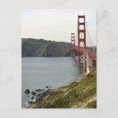 Carte Postale Pont Golden Gate avec vue sur Marin Comté (Devant)