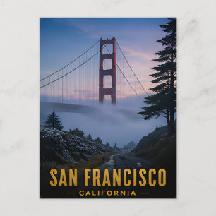 Carte Postale Pont Golden Gate Brouillard San Francisco Californ