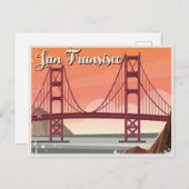 Carte Postale Pont Golden Gate De San Francisco (Devant / Derrière)
