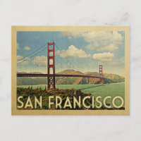 Pont Golden Gate de San Francisco Voyage Vintage