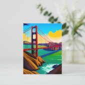 Carte Postale Pont Golden Gate, San Francisco (Debout devant)