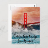 Carte Postale Pont Golden Gate San Francisco (Devant / Derrière)