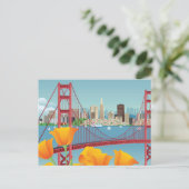 Carte Postale Pont Golden Gate | San Francisco, CA (Debout devant)