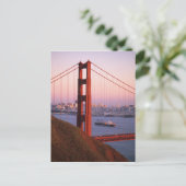 Carte Postale pont Golden Gate; San Francisco; Californie; (Debout devant)