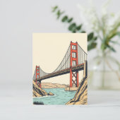 Carte Postale Pont Golden Gate Voyage San Francisco (Debout devant)