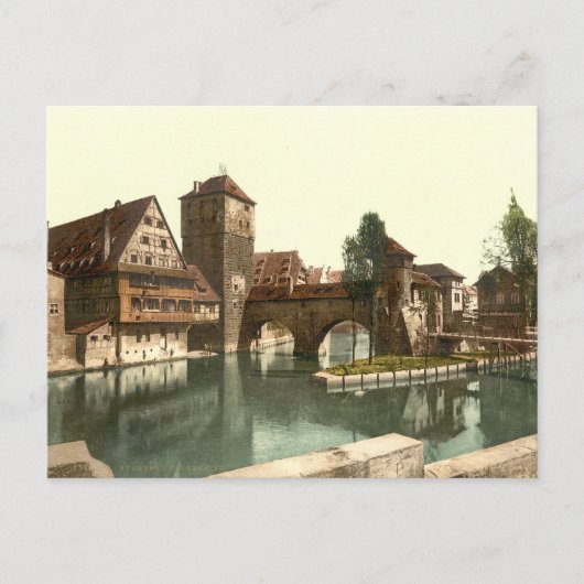 Carte Postale Pont Hangman, Nuremberg, Bavière, Allemagne (Devant)