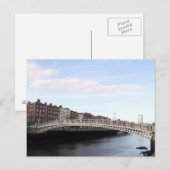Carte Postale pont ha'penny (Devant / Derrière)