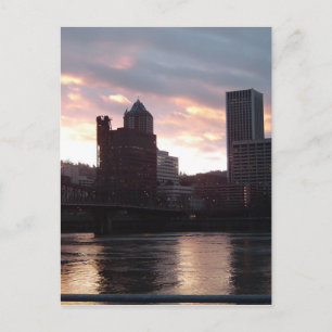 Carte Postale Pont Hawthorne Portland Skyline