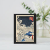 Carte Postale Pont Hiroshige Drum à Meguro (Debout devant)