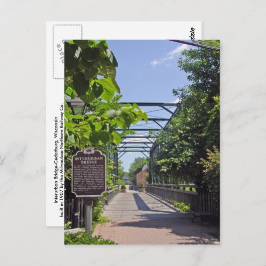 Carte Postale Pont interurbain (Devant / Derrière)