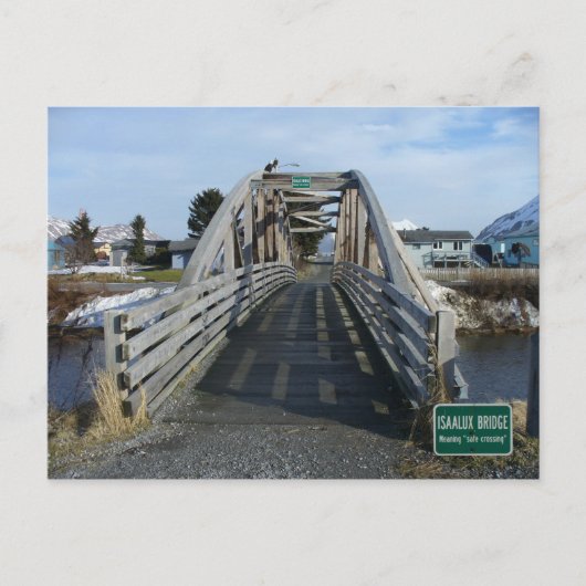 Carte Postale Pont Isaalux dans la ville d'Unalaska, AK (Devant)