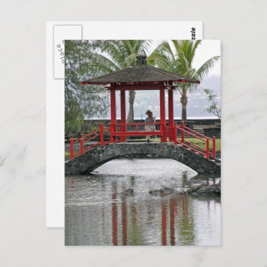 Carte Postale Pont japonais à Hilo, Hawaii (Devant / Derrière)