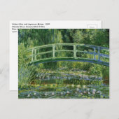 Carte Postale Pont japonais Monet Water Lys (Devant / Derrière)