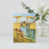 Carte Postale Pont Langlois à Arles par Vincent van Gogh (Debout devant)