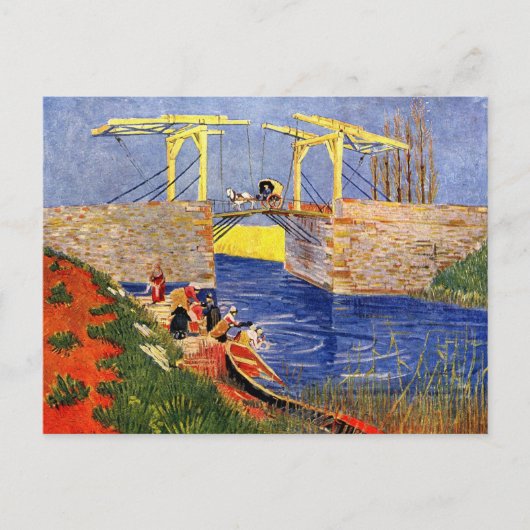 Carte Postale Pont Langlois à Arles par Vincent van Gogh (Devant)