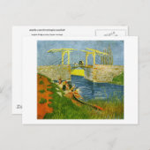 Carte Postale Pont Langlois à Arles Van Gogh Art (Devant / Derrière)