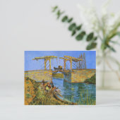 Carte Postale Pont Langlois Femmes Laver Van Gogh Art (Debout devant)