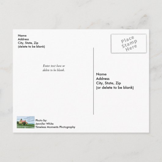 Carte Postale Pont Mackinac (Dos)