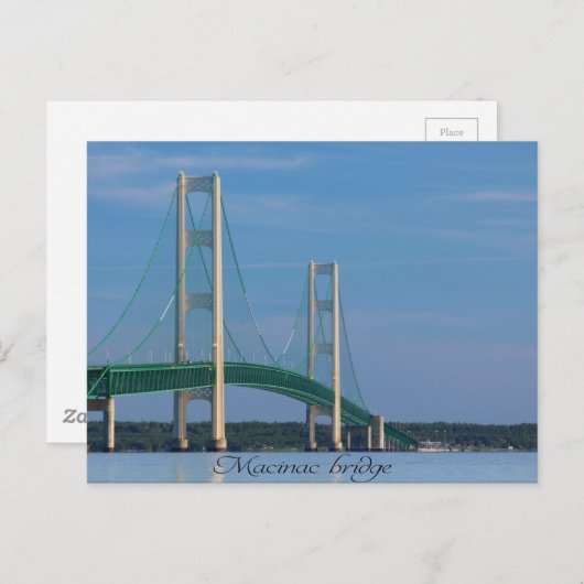 Carte postale/Pont Mackinac (Devant / Derrière)