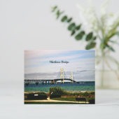 Carte Postale Pont Mackinac, île Mackinac (Debout devant)