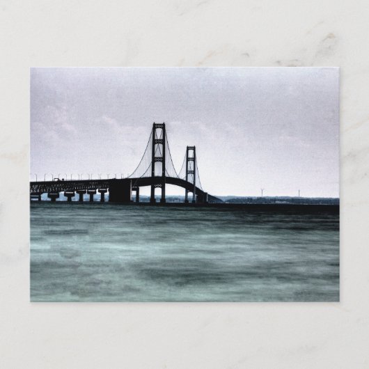 Carte Postale Pont Mackinac, Michigan (Devant)
