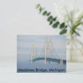 Carte Postale Pont Mackinac, Michigan (Debout devant)
