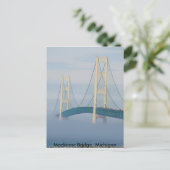 Carte Postale Pont Mackinac, Michigan (Debout devant)