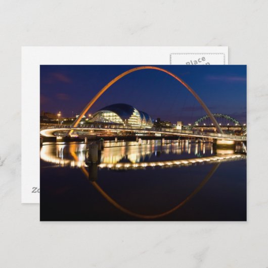 Carte Postale Pont Millenium Newcastle (Devant / Derrière)