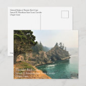 Carte Postale Pont naturel, Thunder Rock Cove, Oregon (Devant / Derrière)