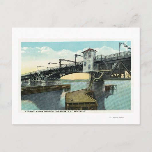 Carte Postale Pont Nord reliant Lewiston et Auburn (Devant)