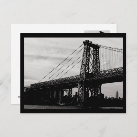Carte Postale Pont NYC (Devant / Derrière)