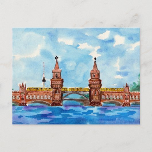 Carte Postale Pont Oberbaum Berlin (Devant)