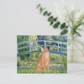 Carte Postale Pont - Orange Tabby SH cat 46 (Debout devant)