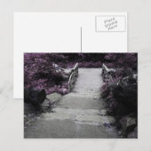 Carte Postale Pont paysage noir et blanc Photo (Devant / Derrière)