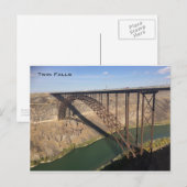 Carte Postale Pont Perrine et rivière Snake - Twin Falls (Devant / Derrière)