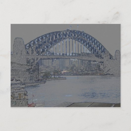 Carte Postale pont portuaire de sydney (Devant)