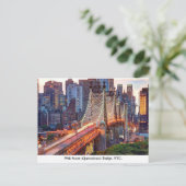 Carte Postale Pont Queensboro, New York (Debout devant)