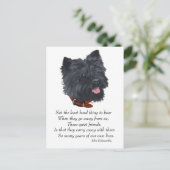 Carte Postale Pont Rainbow de Black Cairn Terrier (Debout devant)