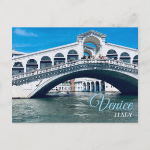 Carte Postale Pont Rialto Venise Italie Voyage