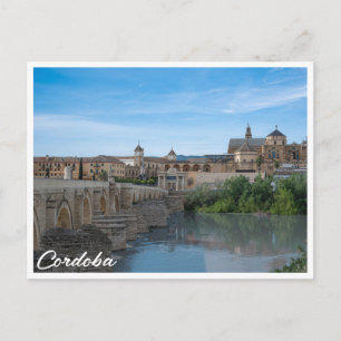 Carte Postale Pont romain et Cathédrale à Cordoue, Espagne