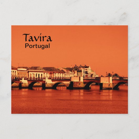 Carte Postale Pont romain portugais à Tavira (Devant)
