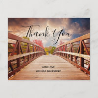 Pont rustique en bois dans le pays Merci