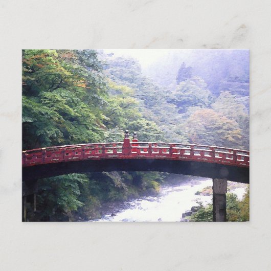 Carte Postale Pont Shinkyo Nikko Japon (Devant)