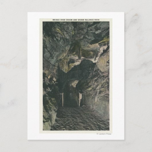 Carte Postale Pont sous la vue de roche d'équilibre (Devant)