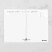 Carte Postale Pont St Johns| Oregon de Portland (Dos)