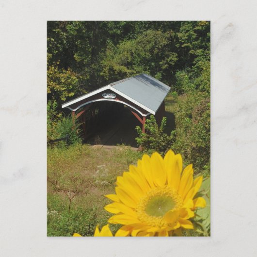Carte Postale Pont Sunflower et Cover (Devant)