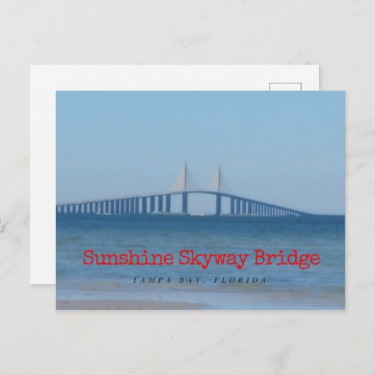 Carte Postale Pont Sunshine Skyway (Devant / Derrière)