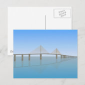 Carte Postale Pont Sunshine Skyway : Tampa Bay : (Devant / Derrière)