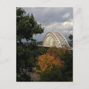 Carte Postale Pont sur la rivière, Nimègue